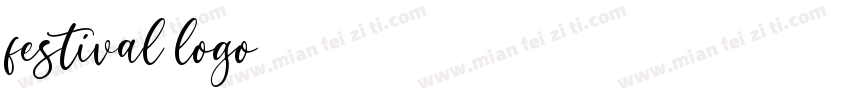 festival logo字体转换